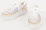 Chloé Nama sneaker met gebreid bovenwerk en metallic details - Thumbnail 2