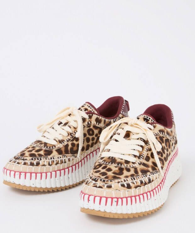 Chloé Nama sneaker met panterprint