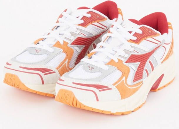 Diadora Mythos Star sneaker van mesh met details van suède