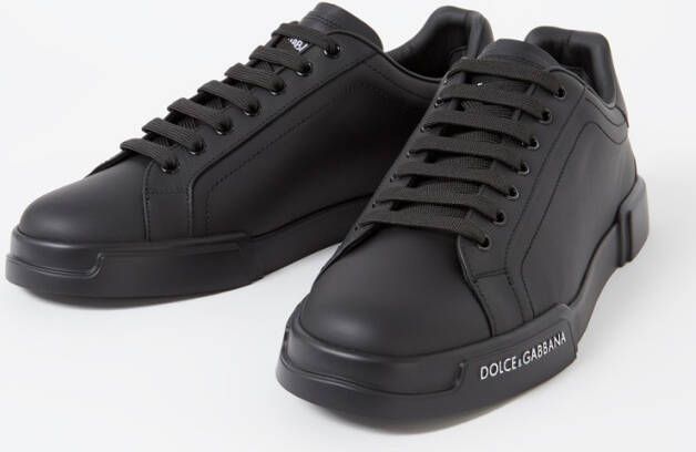 Dolce & Gabbana Portofino sneaker van kalfsleer met logo