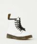 Dr Martens 1460 K Delaney Veterboots Laarzen Met Veters Meisjes Wit - Thumbnail 15