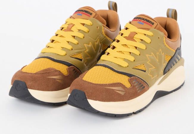 Dsquared2 Dash sneaker van kalfsleer met mesh details