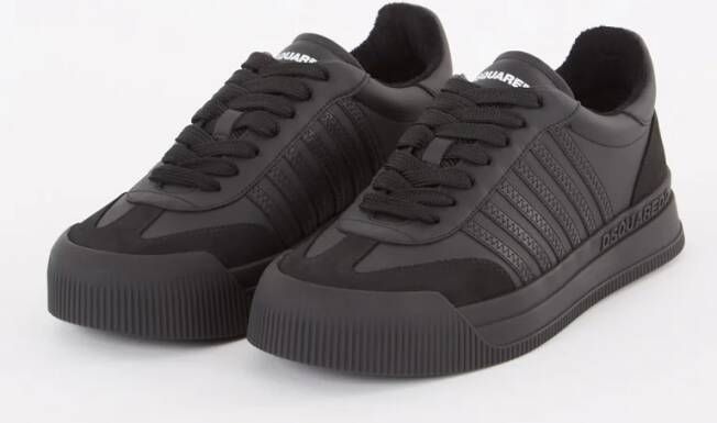 Dsquared2 New Jersey sneaker van kalfsleer met nubuck details