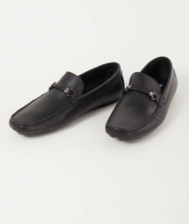 Dune London Beacons mocassin van leer