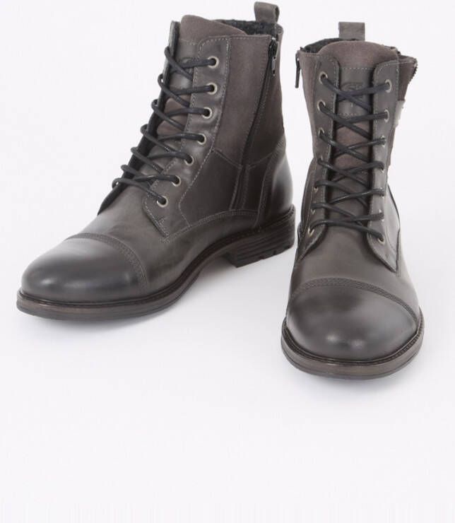 Dune London Call veterboot van leer met suède details