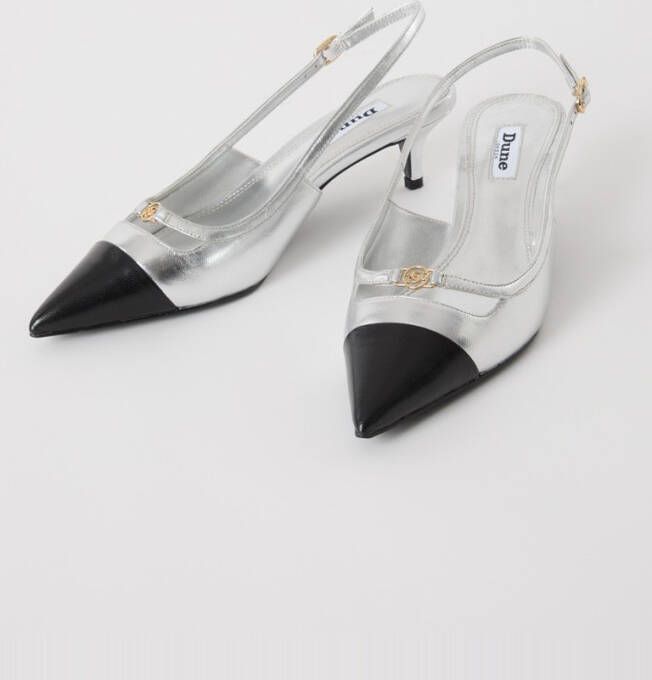 Dune London Capsule slingback van leer