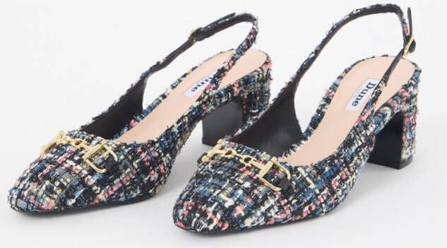 Dune London Choices slingback met tweed-look en horsebit