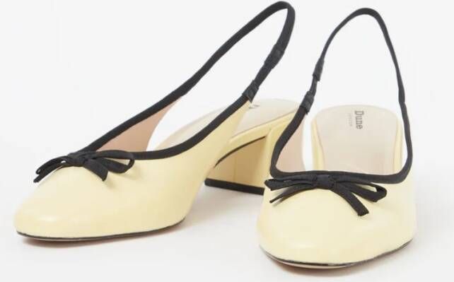 Dune London Classy slingback van leer met strikdetail