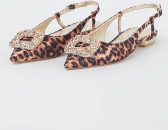 Dune London Confidence slingback met strass