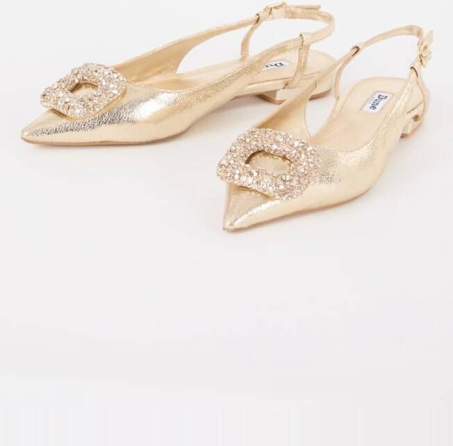 Dune London Confidence slingback met strass