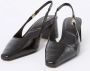 Dune London Contact slingback van leer met crocostructuur - Thumbnail 2