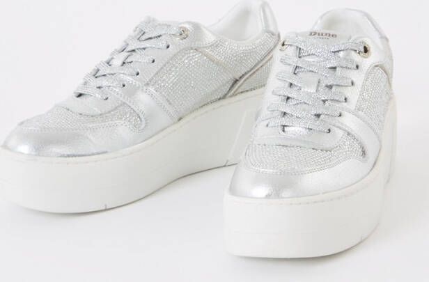 Dune London Evangelyn 2 sneaker met plateauzool