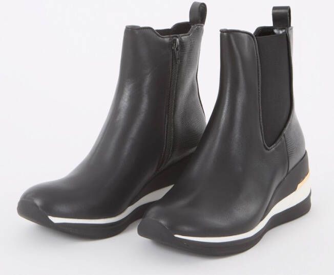 Dune London Everywhere chelsea boot van leer met logo