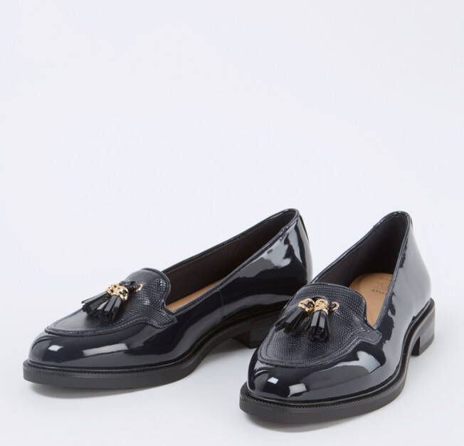 Dune London Grape loafer met lakfinish