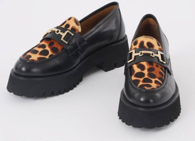 Dune London Groundbreaking loafer van leer