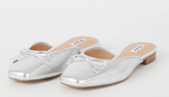 Dune London Haylas ballerina van leer