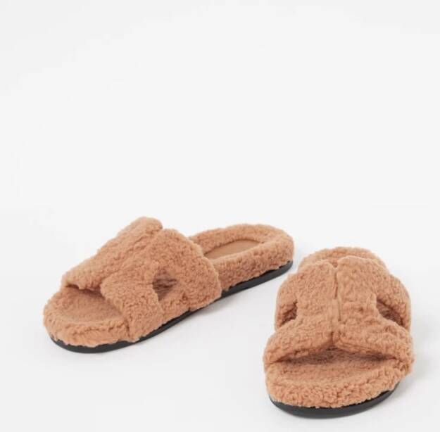 Dune London Loupa slipper van leer