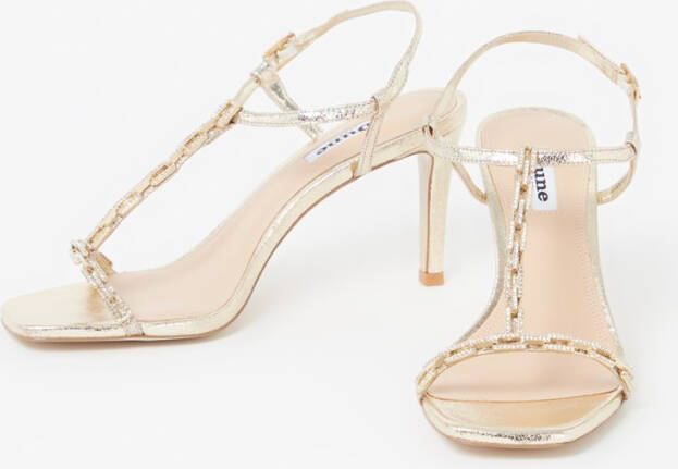 Dune London Millionaire sandalette met metallic finish