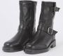 Dune London Pixen biker boot van leer - Thumbnail 2