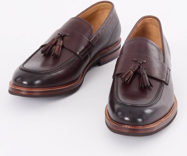 Dune London Shaw loafer van leer