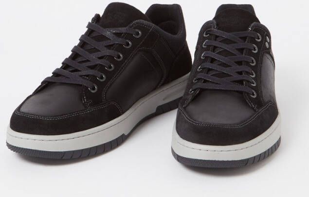 Dune London Teffla sneaker van leer met suède details