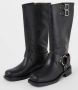 Dune London Totoe biker boot van leer met gespdetail - Thumbnail 2