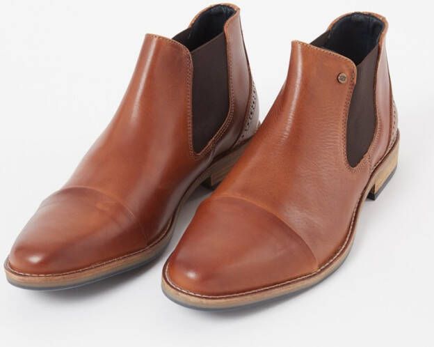 Dune London Wide Fit Chilean chelsea boot van leer