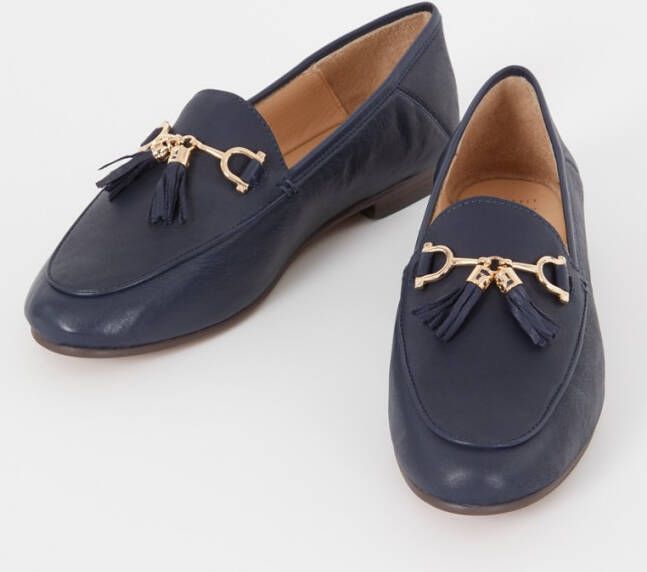 Dune London Wide Fit Greysons loafer van leer