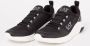 Emporio Armani EA7 Zwarte Sneakers Ronde Neus Rubberen Zool Black Heren - Thumbnail 11