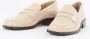 Fabienne Chapot Beige Loafers met Croco Textuur en Studs Beige Dames - Thumbnail 6