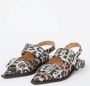 Ganni Leopard Print Buckle Ballerina Flats Brown Dames - Thumbnail 19