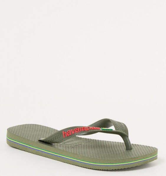 Havaianas Brasil slipper met logo