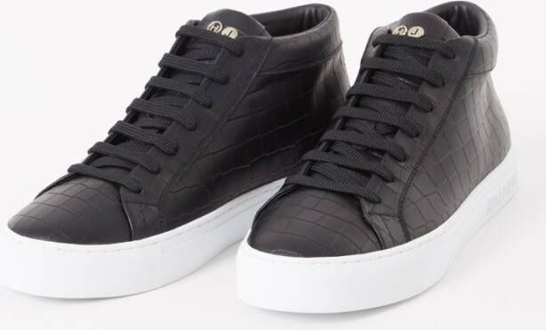 Hide&Jack Essence sneaker van leer met crocostructuur