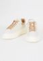 Hogan Witte Leren Gestreepte Plateau Sneakers White Dames - Thumbnail 2