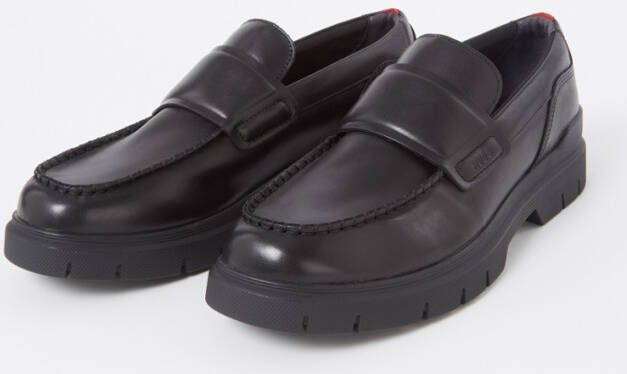 Hugo Boss Ryan loafer van leer