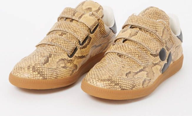 Isabel marant Beth sneaker van kalfsleer met slangenprint