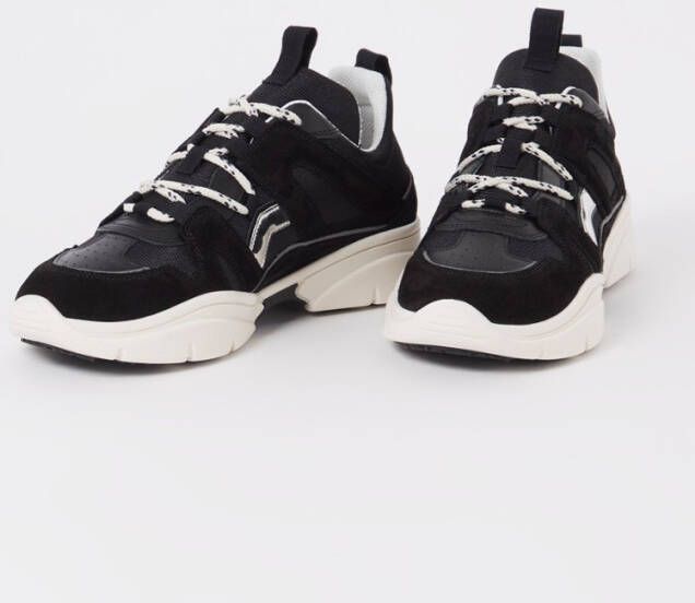 Isabel marant Mirror Kindsay sneaker van suède en mesh details