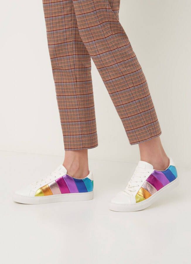 Kurt Geiger Lane sneaker van leer met metallic detail