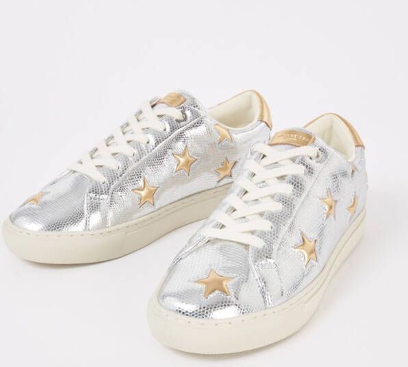 Kurt Geiger Lane Star sneaker van leer met metallic finish