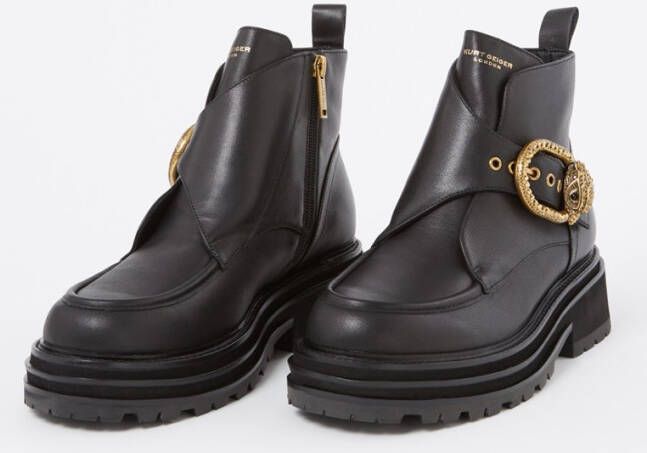 Kurt Geiger Mayfair biker boot van leer