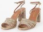 Kurt Geiger Pierra sandalette van leer met metallic finish - Thumbnail 15