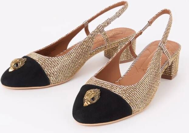 Kurt Geiger Sloane slingback met strass en suède details