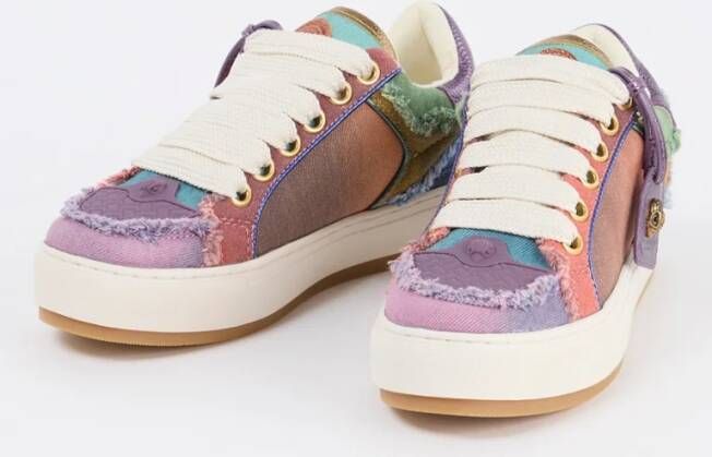 Kurt Geiger Southbank sneaker met leren details