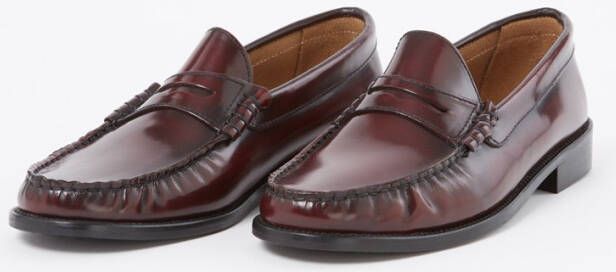 L.K.Bennett L-K-Bennett Solo loafer van leer met lakfinish