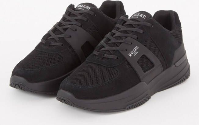 Mallet Marquess sneaker van mesh met nubuck details