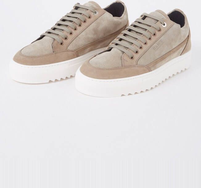 Mason Garments Tia Elementare sneaker van suède met nubuck details