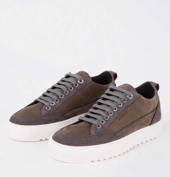 Mason Garments Tia Mescolare sneaker van nubuck met suède details