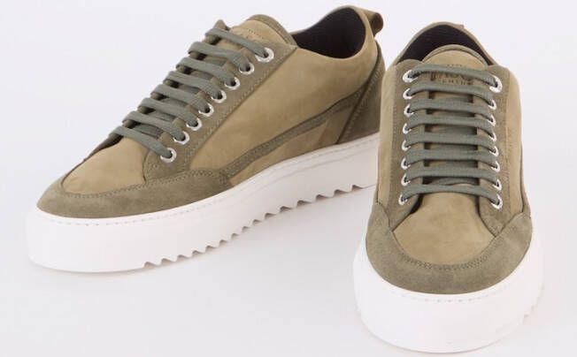 Mason Garments Tia Mescolare sneaker van nubuck met suède details