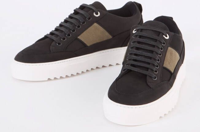 Mason Garments Tia Sport Atletics sneaker van nubuck met suède details