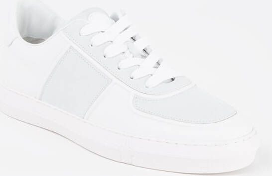 Moncler Neue York sneaker van leer met nubuck details